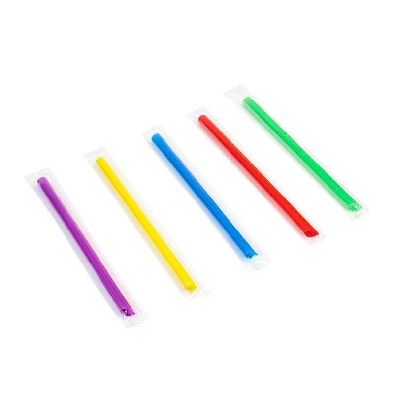 Słomki PP śr.12mm dł.20cm MIX kolor