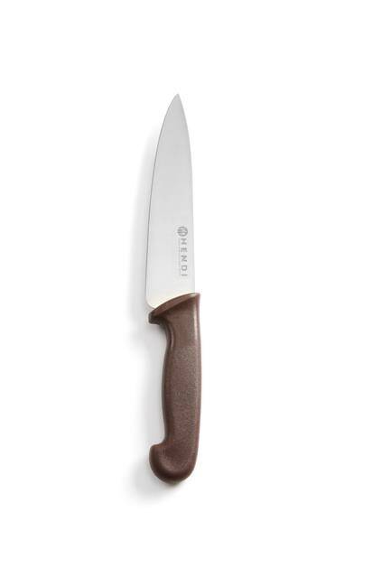 Nóż kucharski HACCP 180mm brązowy