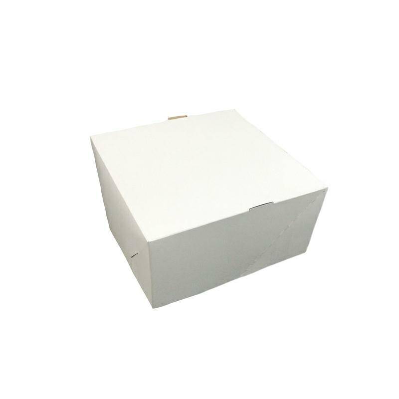 Pudełko cukiernicze 18x18x9 biało/br -