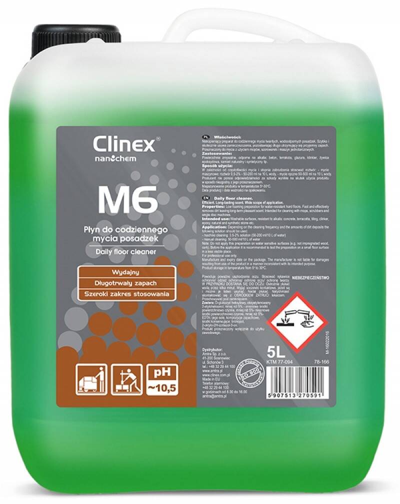 CLINEX M6 Medium 5L mycie posadzek