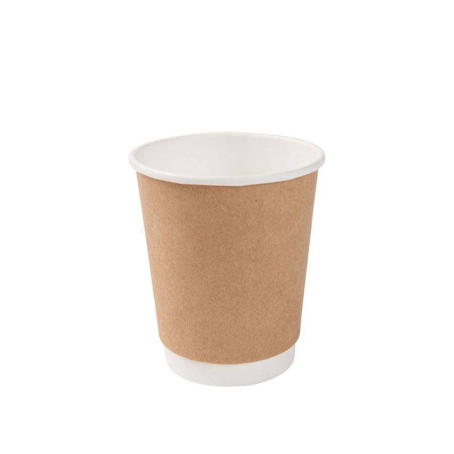 Kubek PAP/DSP DW 200ml kraft op.25szt