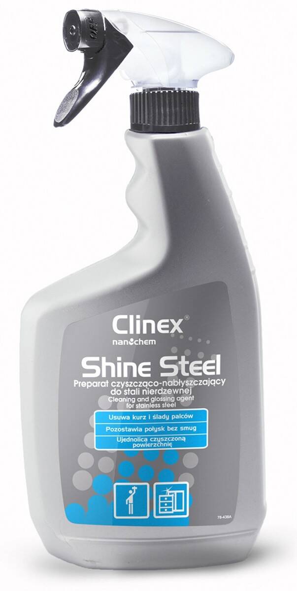 CLINEX Shine Steel 650ml nabłyszczacz do