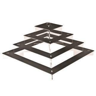 Display fingerfood QUADRI czarny