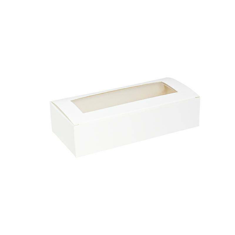 Pudełko 20x9x4,5 biało/białe -  OKNO