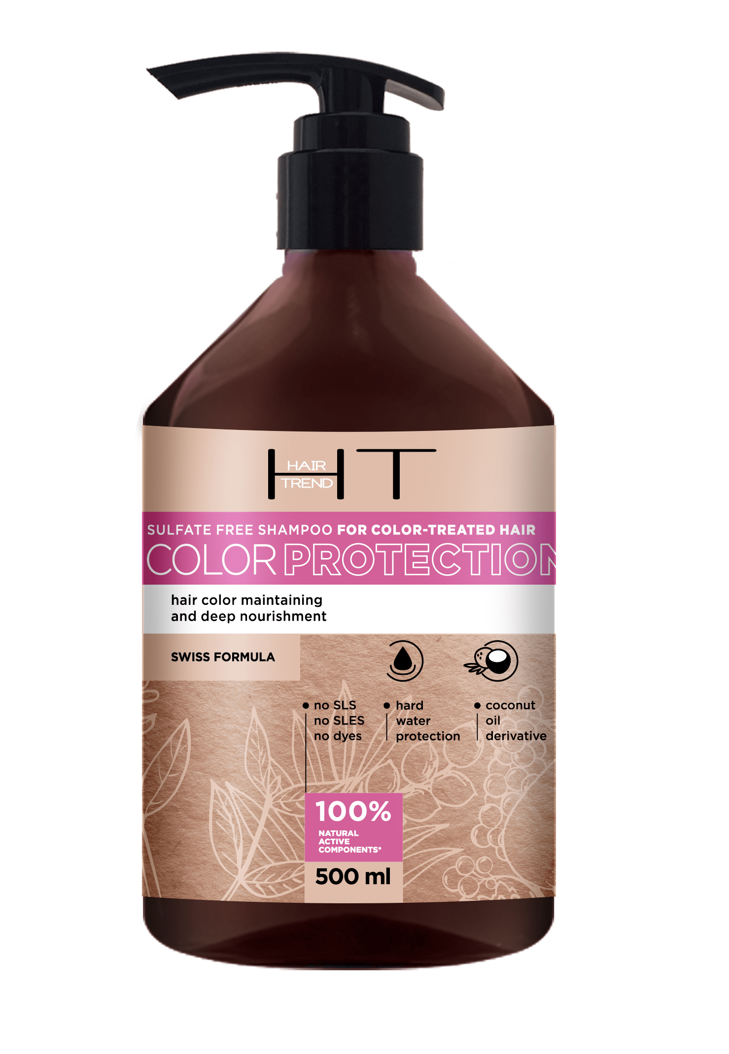 Hair Trend Szampon bez SLES Color Protection do włosów farbowanych 500 ml