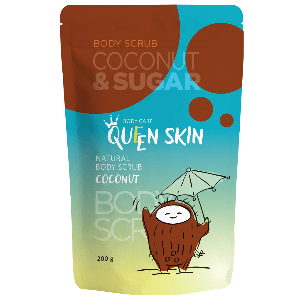 Queen Skin Peeling do ciała z wiórkami kokosowymi 200 g
