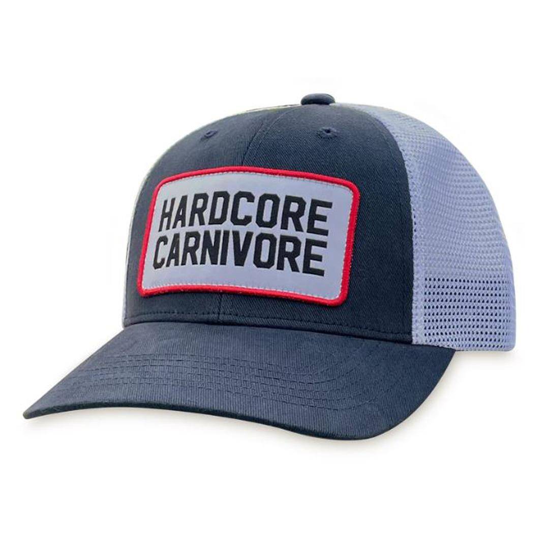 Hardcore Carnivore navy patch logo cap