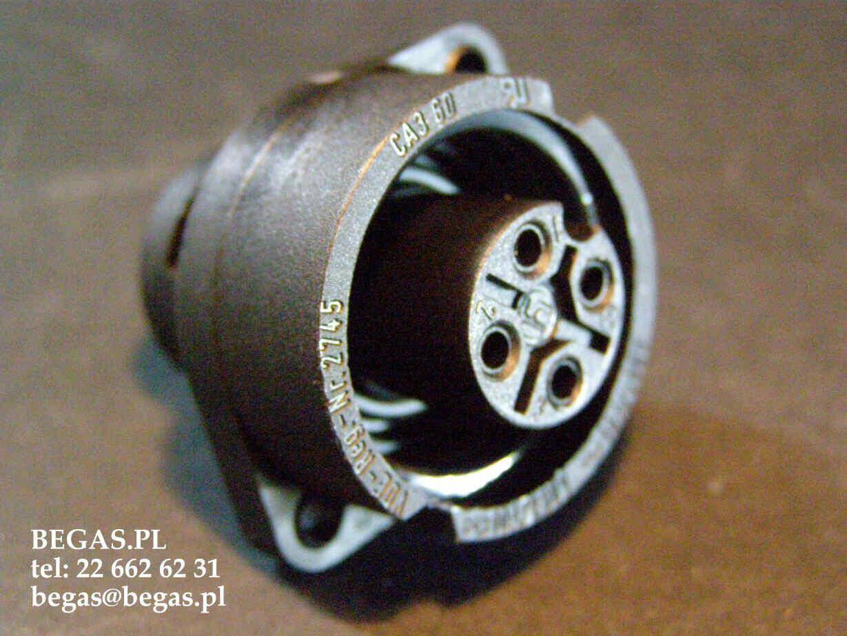 GNIAZDO CA3GD 4-tory 2,5mm2 DO OBUDOWY