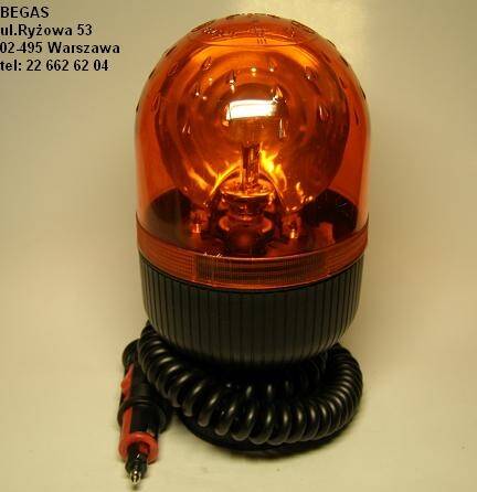 LAMPA BŁYSKOWA 12V H1 MAGNES
