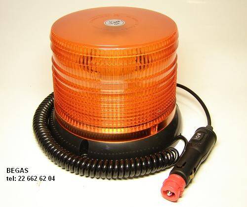LAMPA BŁYSKOWA 12/24V 60LED MAGNES 0671