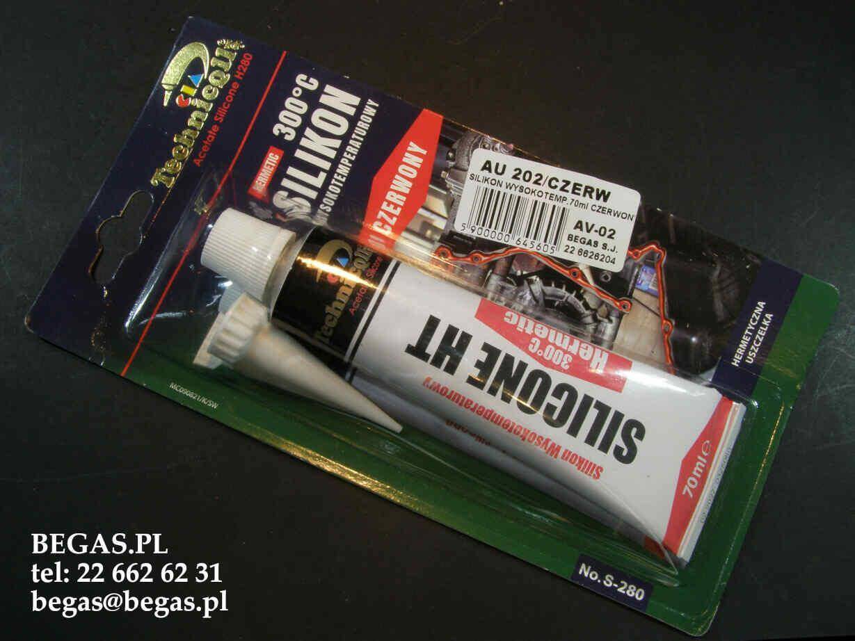 SILIKON WYSOKOTEMP.70ml CZERWONY