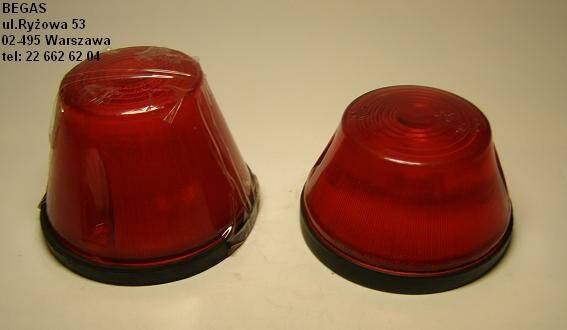 LAMPA OKRĄGŁA 13/16 WE92/93C CZERW.TYŁ