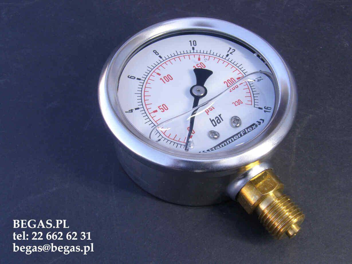 MANOMETR GLICERYNOWY 0-16bar fi63