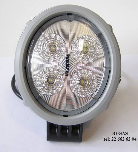 LAMPA ROBOCZA 4-LED 12/24V OWALNA BOCZNA