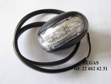 LAMPA BOCZNA ŻÓŁTA 2xLED KABEL-0,5m