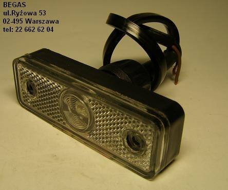 LAMPA POZYCYJNA Z PRZEW.DIODA BIAŁA 0,5M