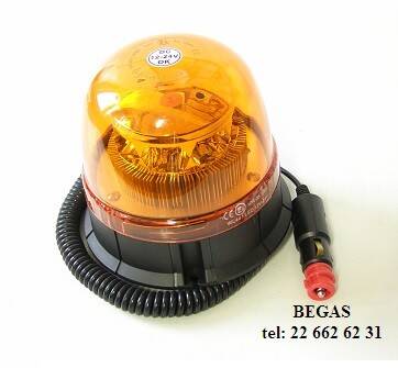 LAMPA BŁYSKOWA 12/24V 8LED MAGNES Z