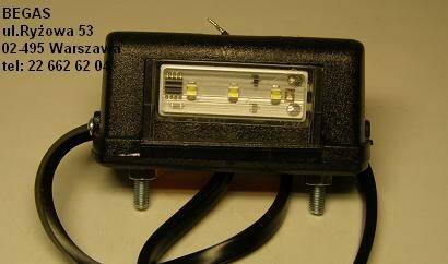 LAMPA OŚWIETLENIA TABL.REJ.LTD665 MAŁA