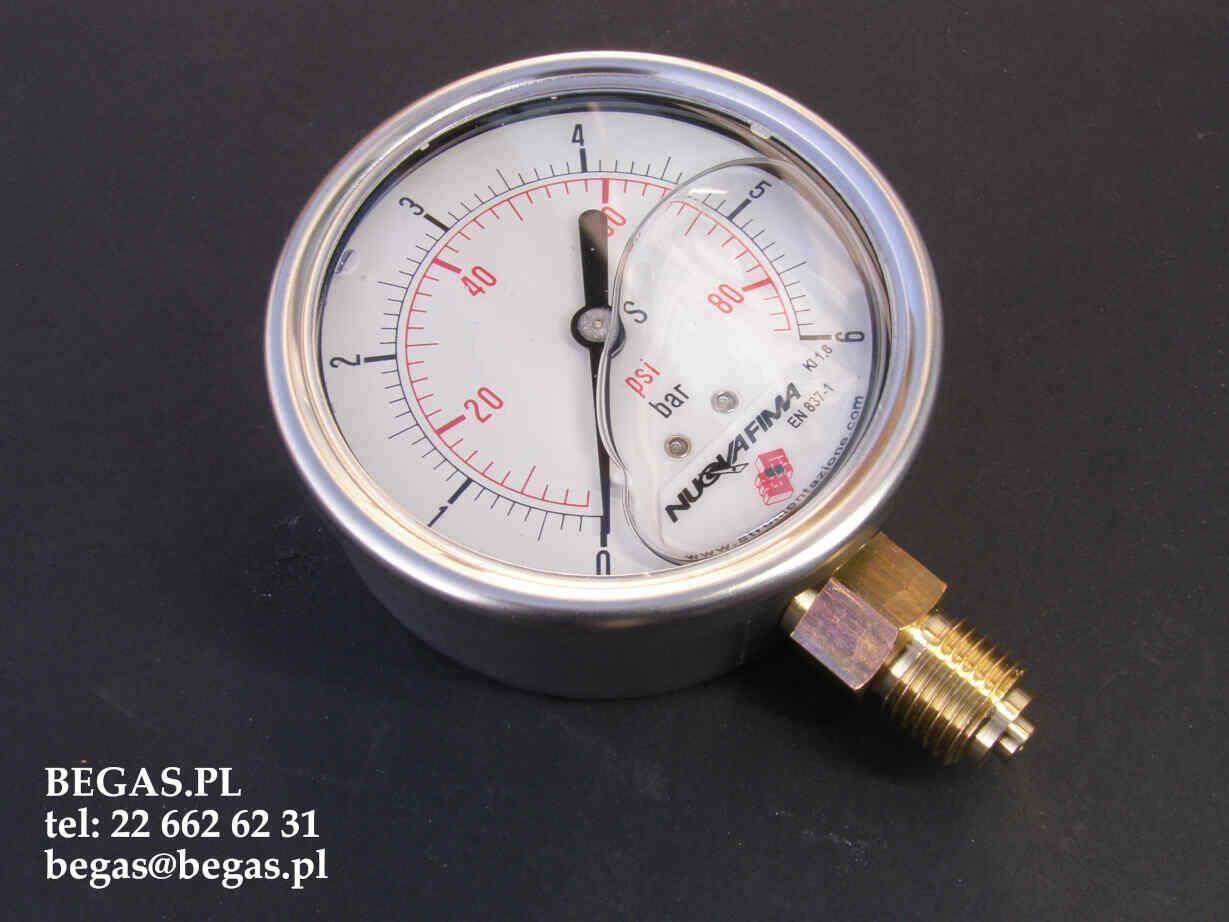 MANOMETR GLICERYNOWY 0-6bar G1/4