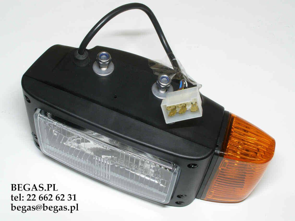 REFLEKTOR H4 Z KIER.PRAWY Z PRZEW.0,25m