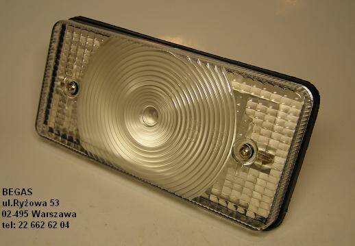 LAMPA COFANIA PROSTOKĄTNA 24V BIAŁA