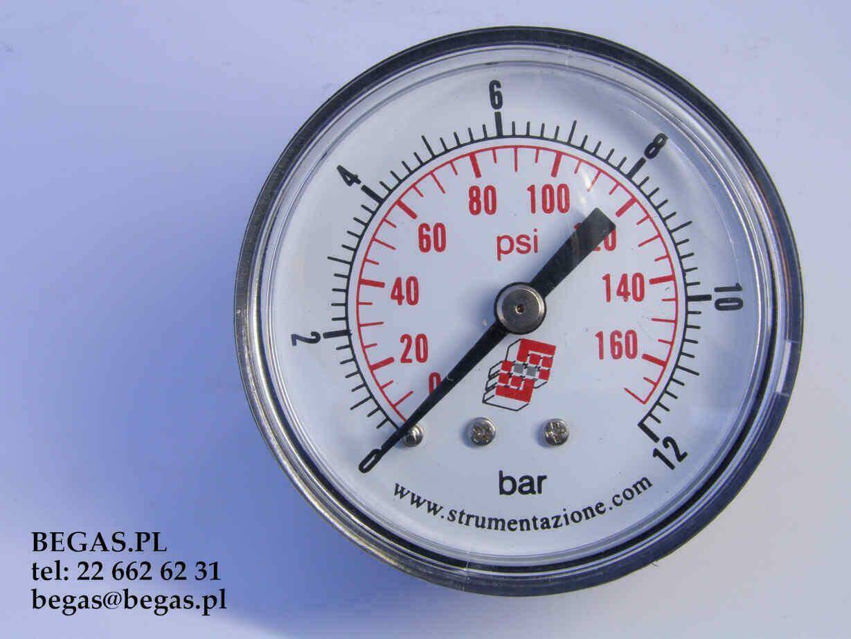 MANOMETR 0-12bar G1/4 fi50mm PRZYŁĄCZE