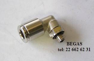 ZŁĄCZE KOLANKO fi6/M6x1 METAL.OBROTOWE