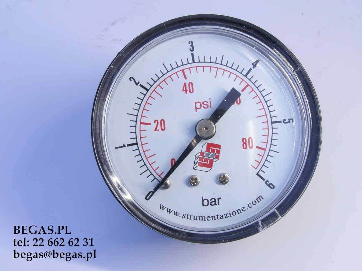 MANOMETR 0-6bar G1/8 fi50mm PRZYŁĄCZE