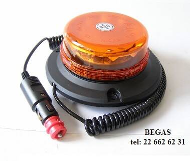 LAMPA BŁYSKOWA 12/24V 12LED MAGNES Z