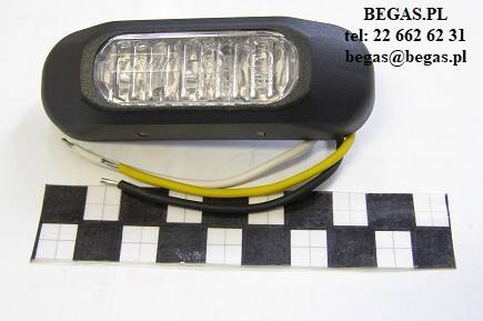 LAMPA OSTRZEGAWCZA 12/24V ŻÓŁTA 3LED