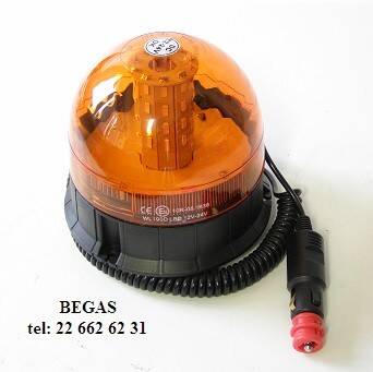 LAMPA BŁYSKOWA 12/24V 40LED MAGNES HICO