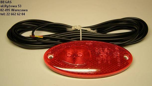 LAMPA POZYCYJNA 24V LED CZERWONA ZE