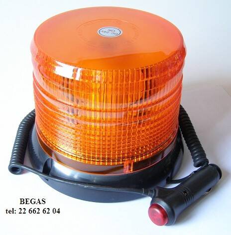 LAMPA BŁYSKOWA 24V 100LED MAGNES 0671