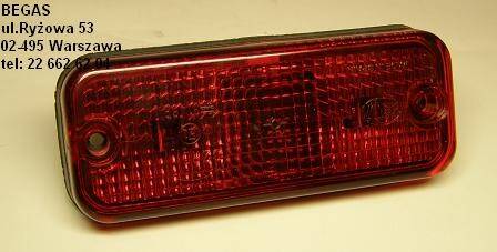 LAMPA POZYCYJNA HELLA CZERWONA 100x40