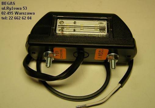 LAMPA OŚWIETLENIA TABL.REJ.LTD 702