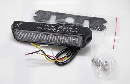 LAMPA OSTRZEGAWCZA 12/24V ŻÓŁTA 6 LED