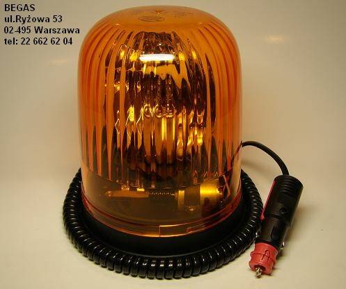 LAMPA OSTRZEGAWCZA 12/24V MAGNES