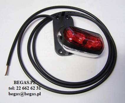LAMPA OBRYSOWA BIAŁO-CZERWONA