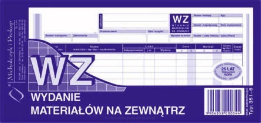 Druk WZ 1/3 A4