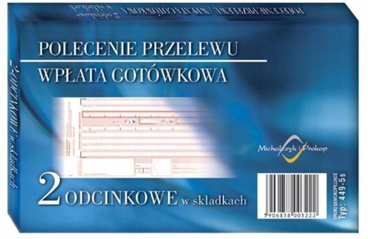 Polecenie przelewu A6 R20 wpłata