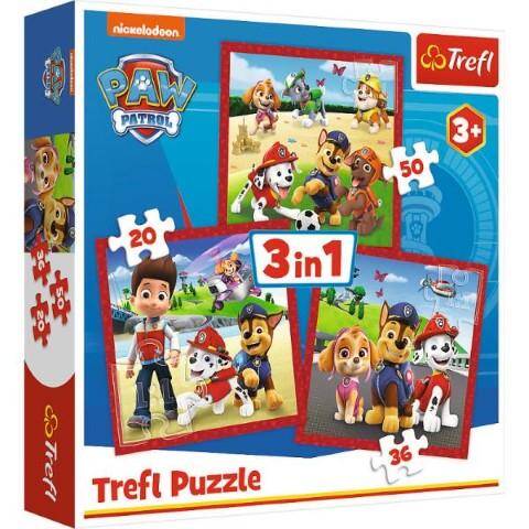 Puzzle 3w1 348675 Trefl 20x19,5cm