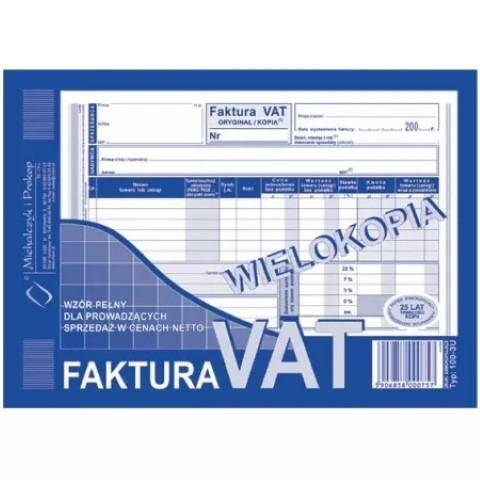 Faktura A5 wielokopia