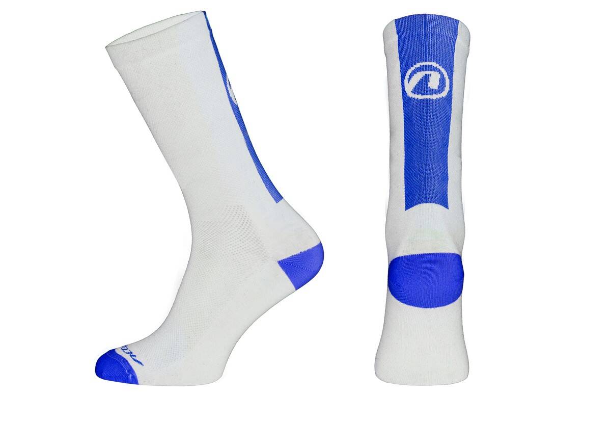 Skarpetki STRIPE LONG biało-nieb L 42-44