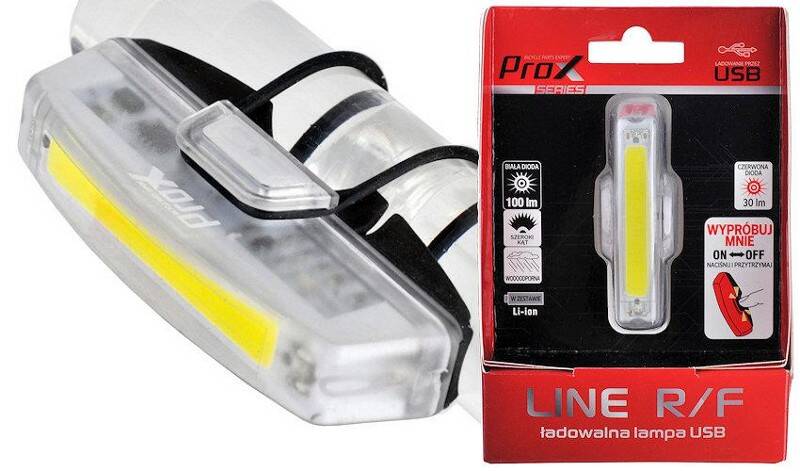 Lampa przód PROX LINE F LED biała usb