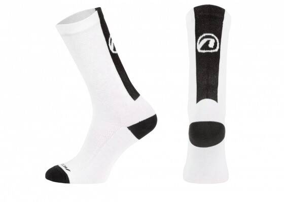 Skarpetki STRIPE LONG biało-czar L 42-44