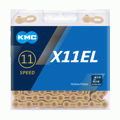 łańcuch KMC X11 EL Ti-N  x118 złoty