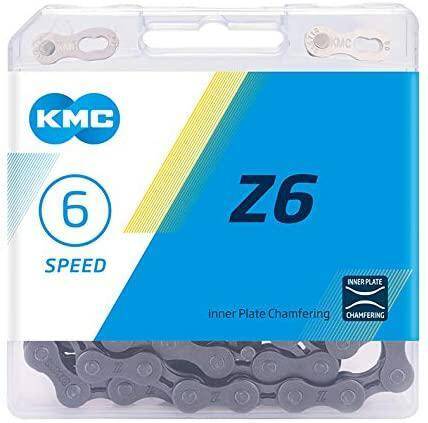 Łańcuch KMC Z6 x114 szary box