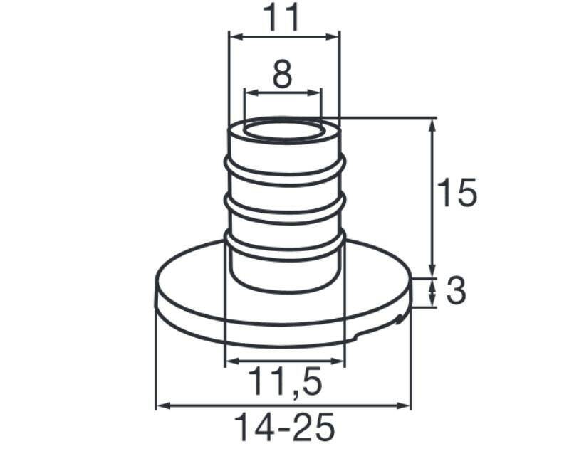 QC SMART rura 20-11,5mm/0°/czarna (Zdjęcie 2)