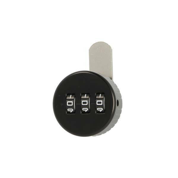 Zamek szyfrowy JACKS 19x20mm czarny lewy