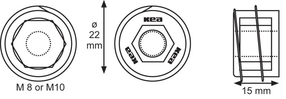 KEA złącze nogi stołu M8 wpuszczane (Zdjęcie 4)
